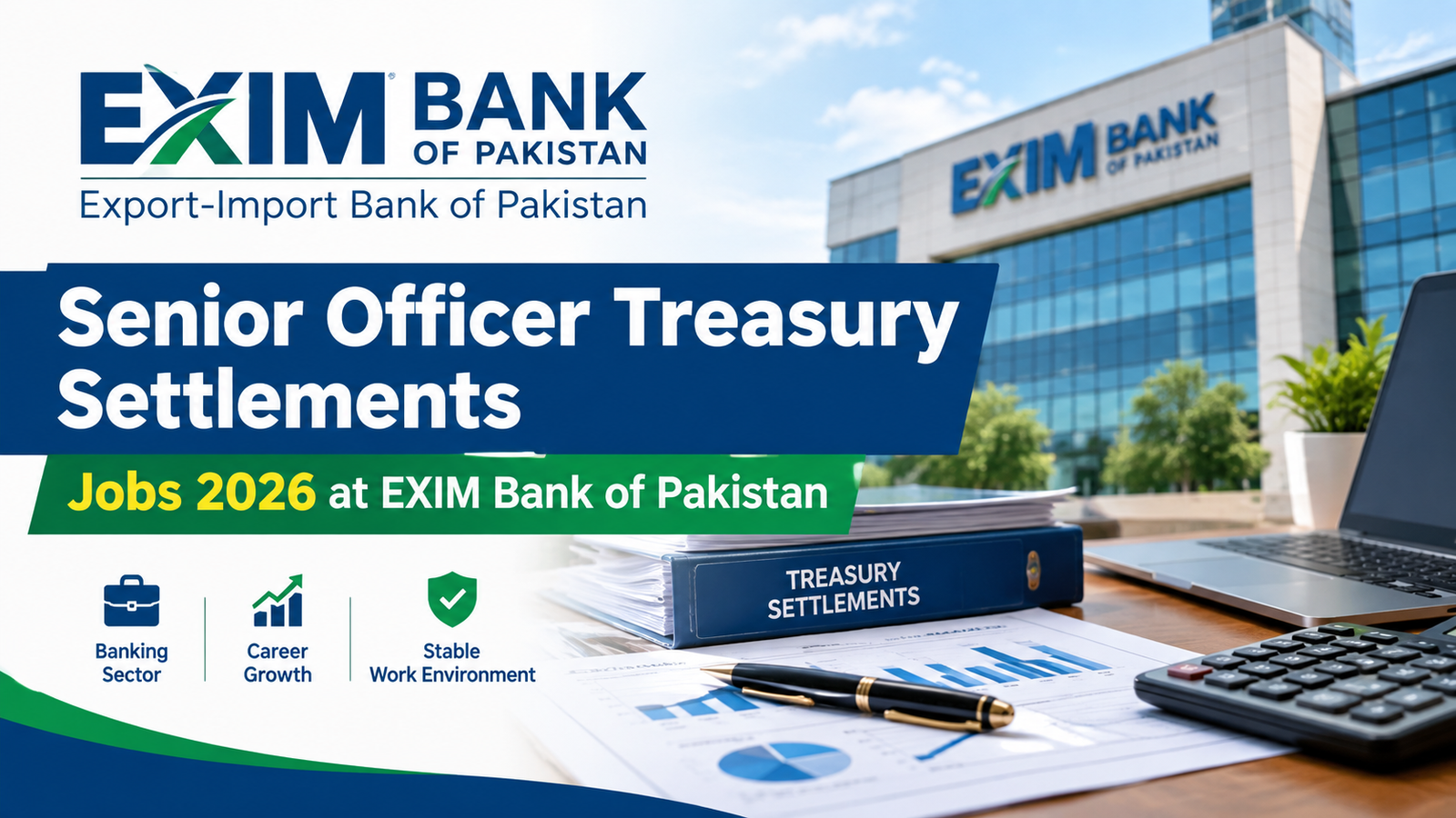 Senior Treasury Jobs 2026 at EXIM Bank Pakistan