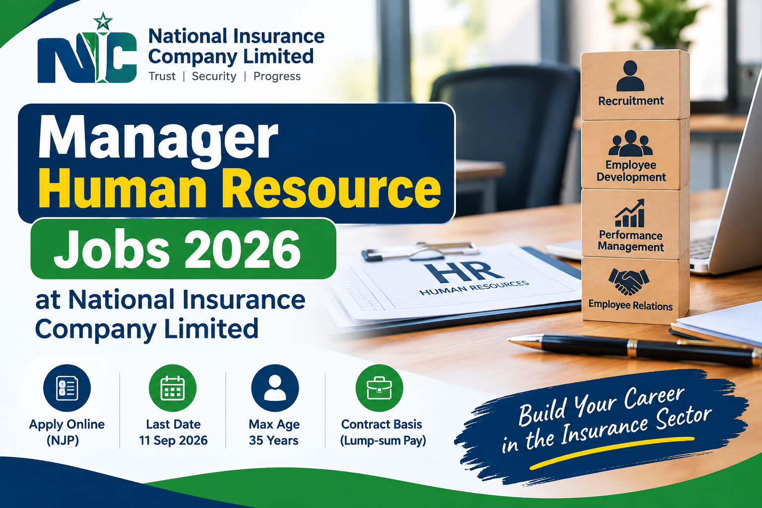 Manager Human Resource Jobs 2026 at National Insurance Company Limited