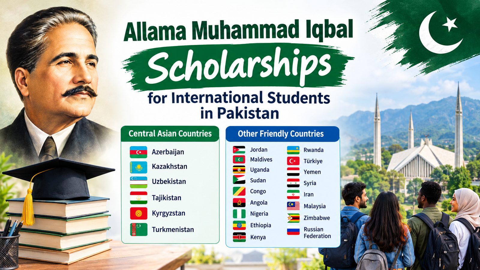 Allama Muhammad Iqbal Scholarships for International Students in Pakistan