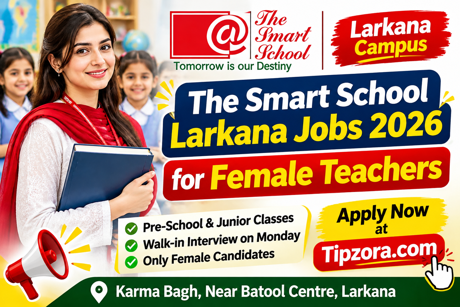 The Smart School Larkana Jobs 2026
