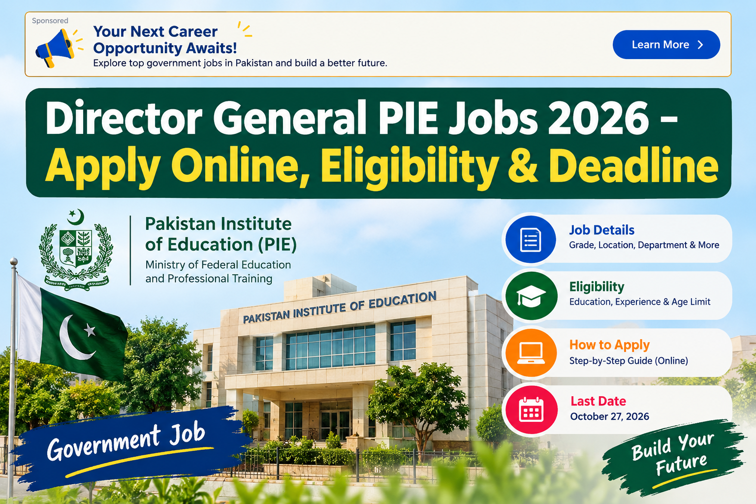 Director General PIE Jobs 2026